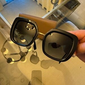 Burberry Black Square Sunglasses